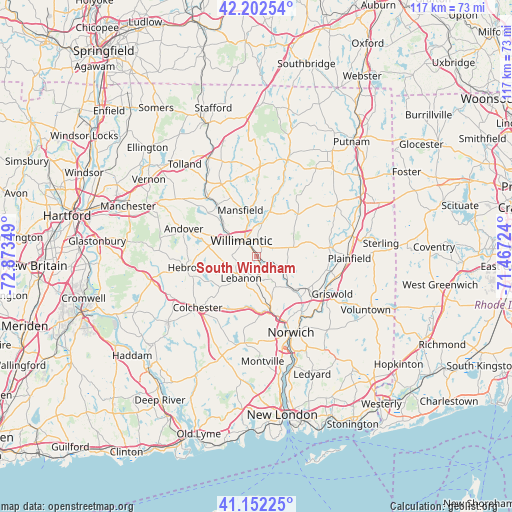 South Windham on map