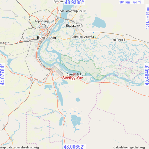 Svetlyy Yar on map