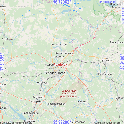 Svatkovo on map