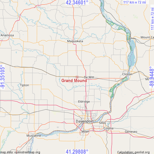 Grand Mound on map