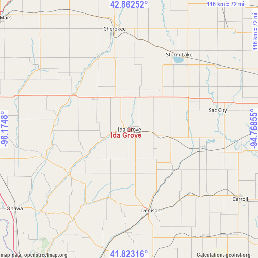 Ida Grove on map