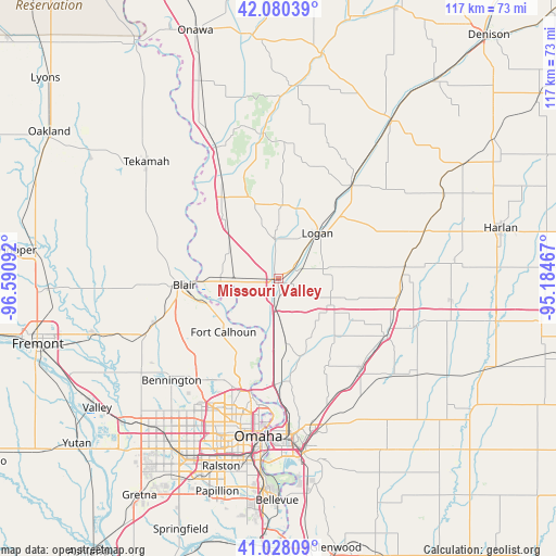 Missouri Valley on map