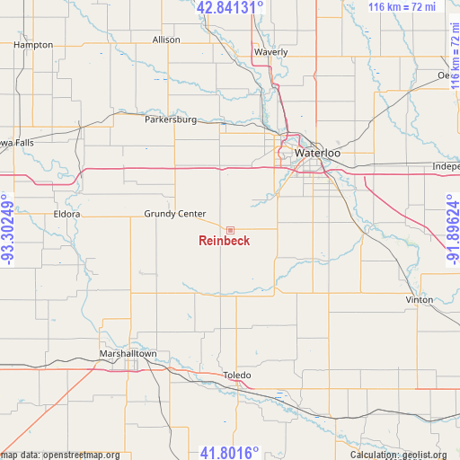 Reinbeck on map