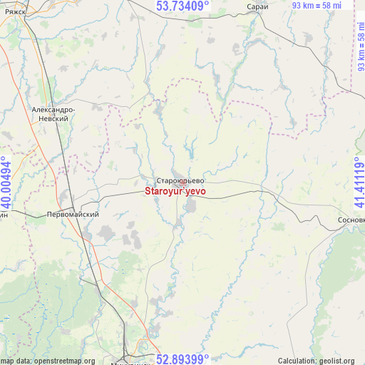 Staroyur’yevo on map