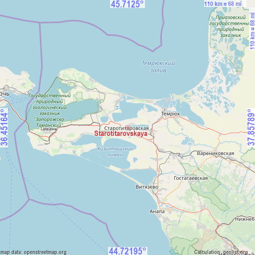 Starotitarovskaya on map