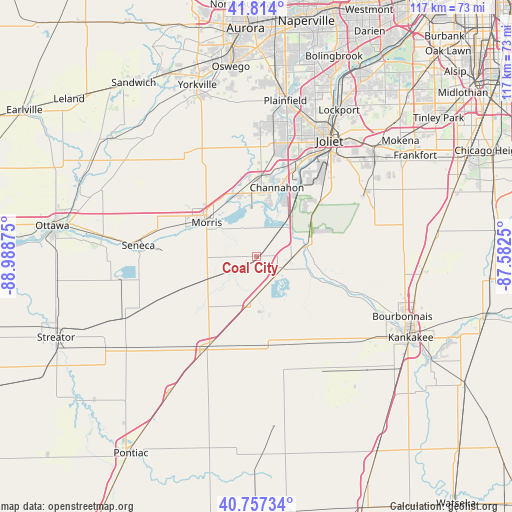 Coal City on map