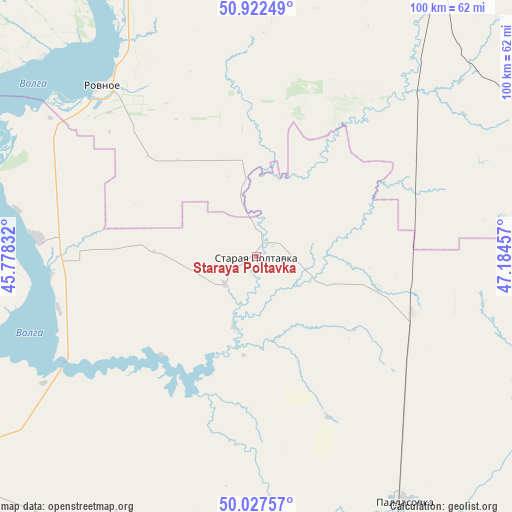 Staraya Poltavka on map