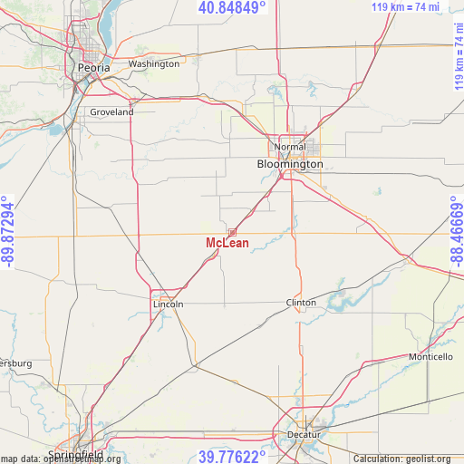 McLean on map
