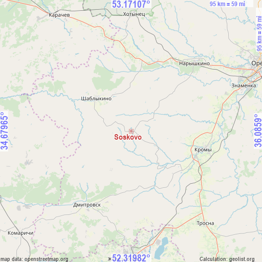 Soskovo on map