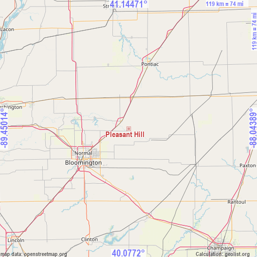 Pleasant Hill on map