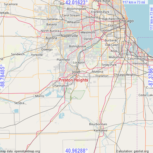 Preston Heights on map