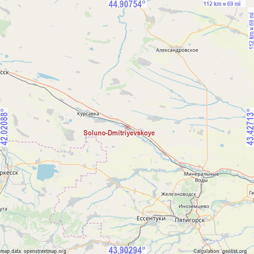 Soluno-Dmitriyevskoye on map