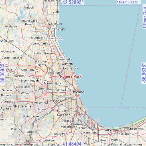 Rogers Park on map