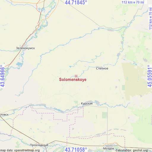 Solomenskoye on map