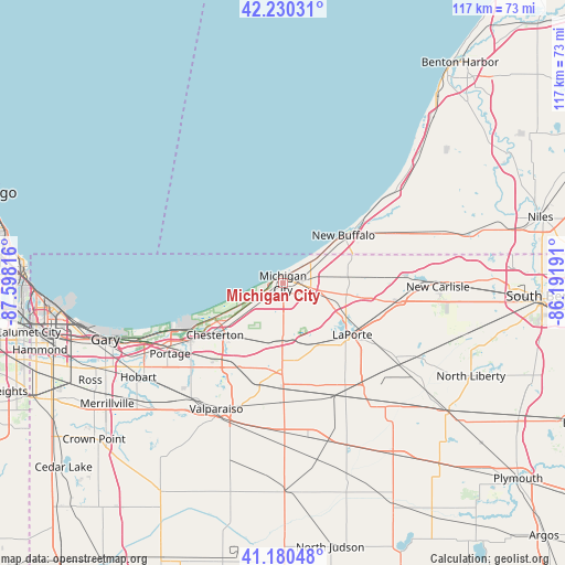 Michigan City on map