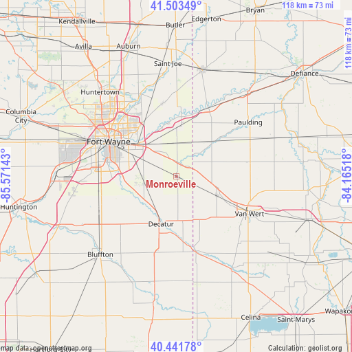 Monroeville on map