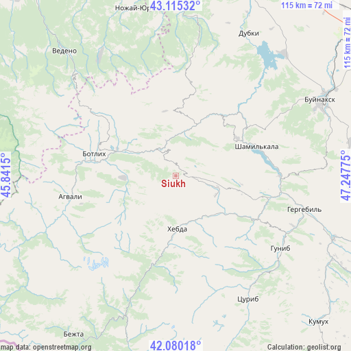 Siukh on map