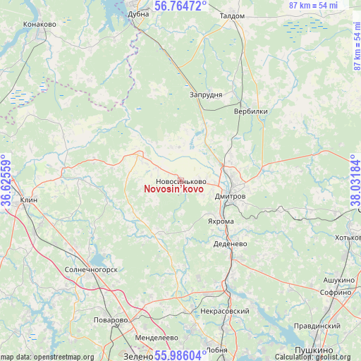 Novosin’kovo on map
