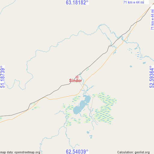 Sindor on map