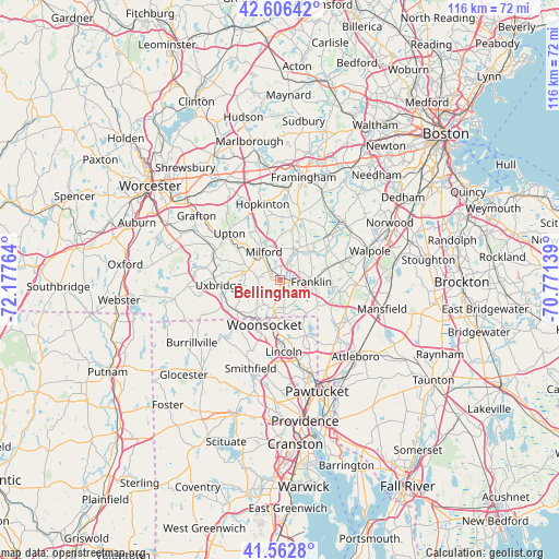 Bellingham on map