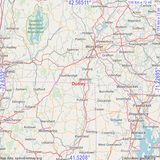 Dudley on map