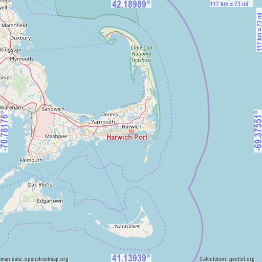 Harwich Port on map