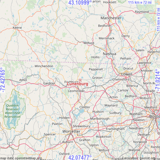 Lunenburg on map