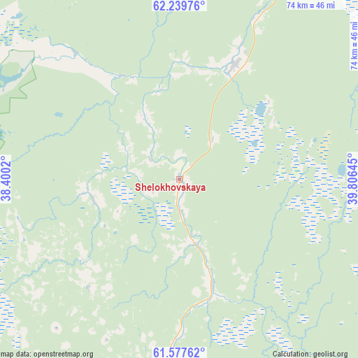 Shelokhovskaya on map