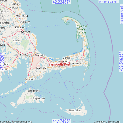 Yarmouth Port on map