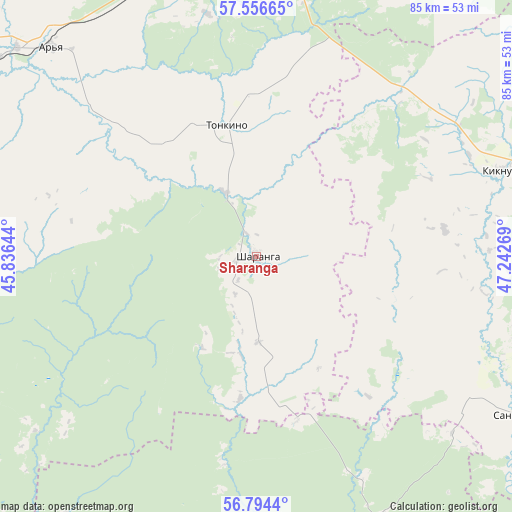 Sharanga on map