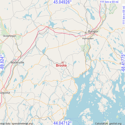 Brooks on map