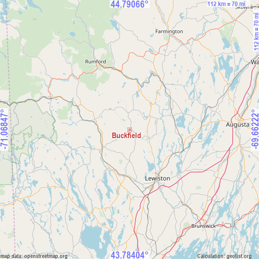 Buckfield on map