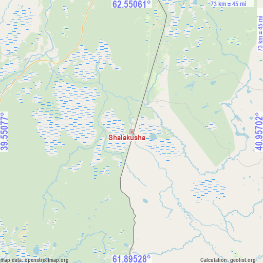 Shalakusha on map