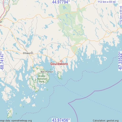 Gouldsboro on map