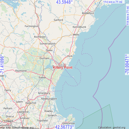 Kittery Point on map