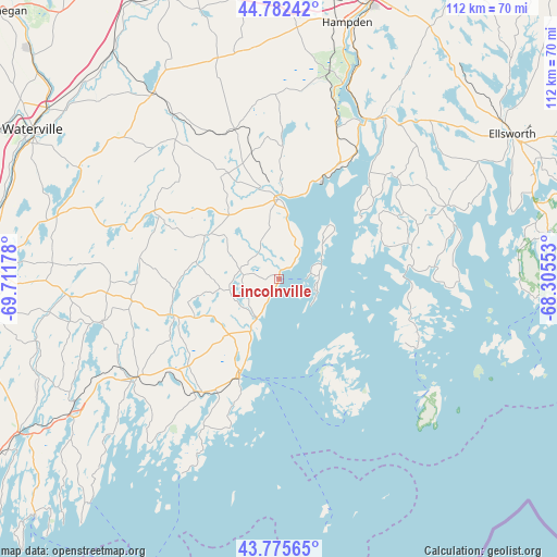 Lincolnville on map