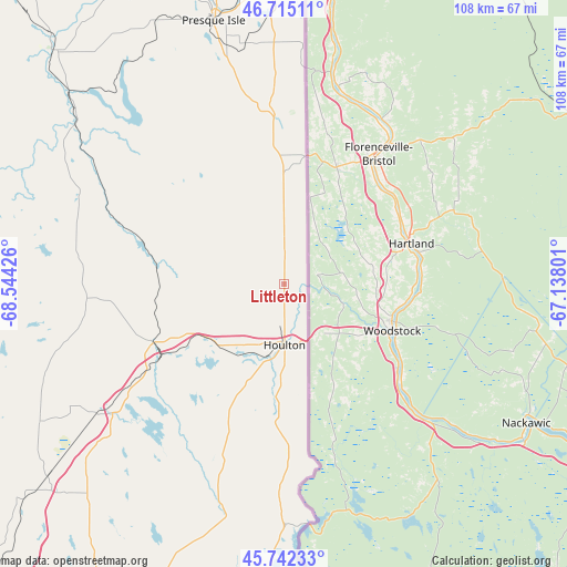 Littleton on map