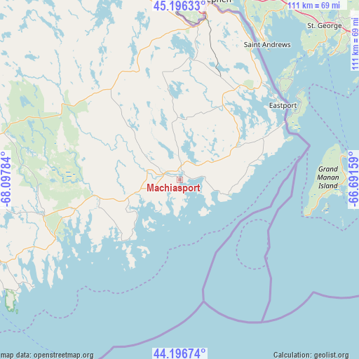 Machiasport on map