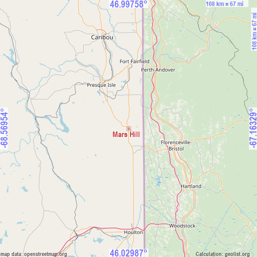 Mars Hill on map