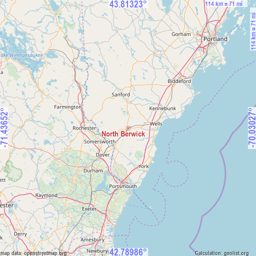 North Berwick on map
