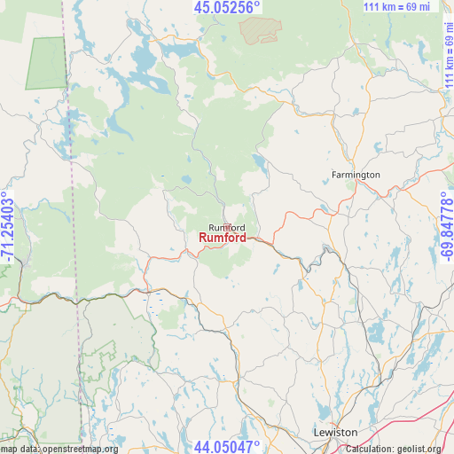 Rumford on map