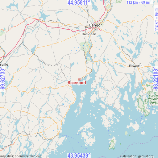 Searsport on map