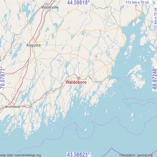 Waldoboro on map