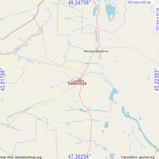 Sadovoye on map
