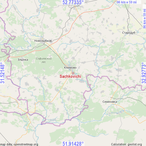Sachkovichi on map