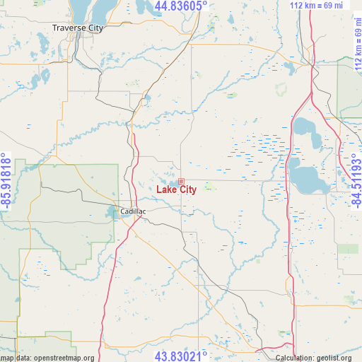 Lake City on map