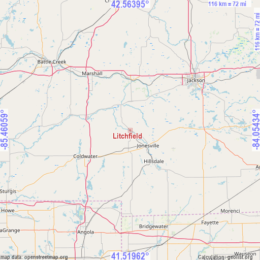 Litchfield on map