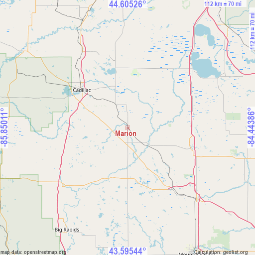 Marion on map