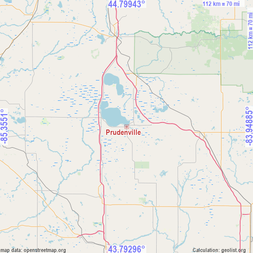 Prudenville on map