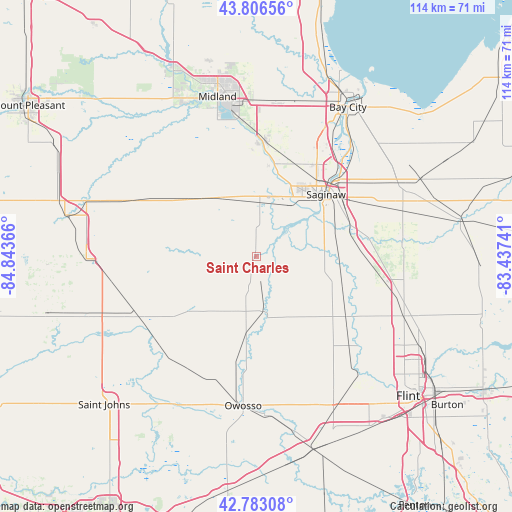 Saint Charles on map